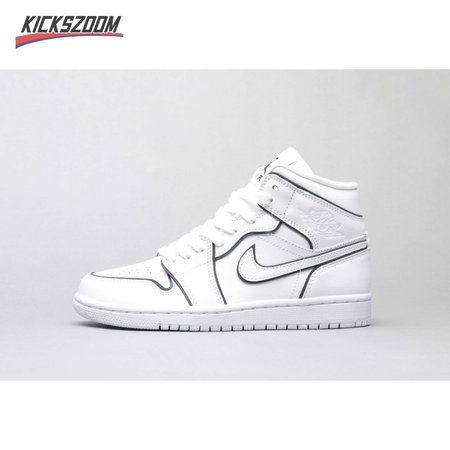 Air Jordan 1 Mid Iridescent Reflective White 36-46