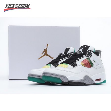 Nike Air Jordan 4 Retro Lucid Green Rasta SP36-46