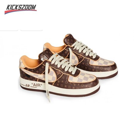 Nike Air Force 1 Low Louis Vuitton Monogram Brown Damier Azur Size 36-46