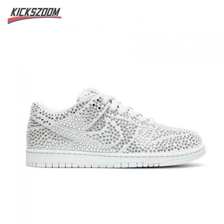 Cactus Plant Flea Market x Swarovski x Dunk Low 'Pure Platinum' Size 36-47.5