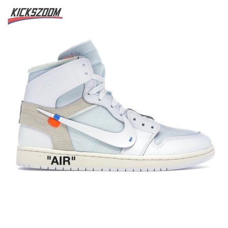 Off-White x Air Jordan 1 Retro High OG BG 'White' 2018 Size 36-47.5