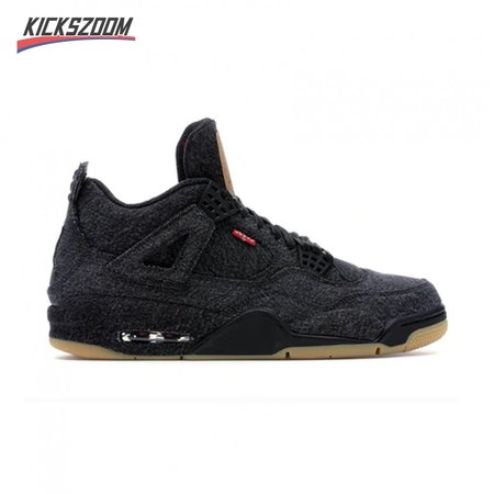 Jordan 4 Retro Levi's Black Size 40-46