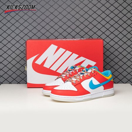 Nike Dunk Low QS LeBron James Fruity Pebbles DH8009-600 Size 36-47