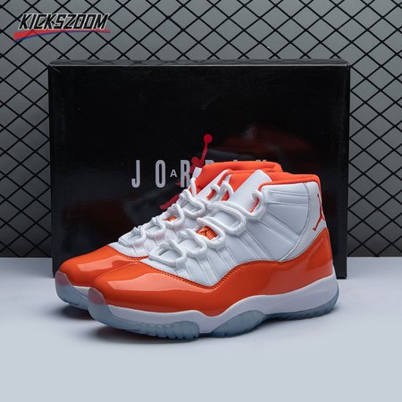 Air Jordan 11 Retro High 72-10 White Orange Size 40-48.5