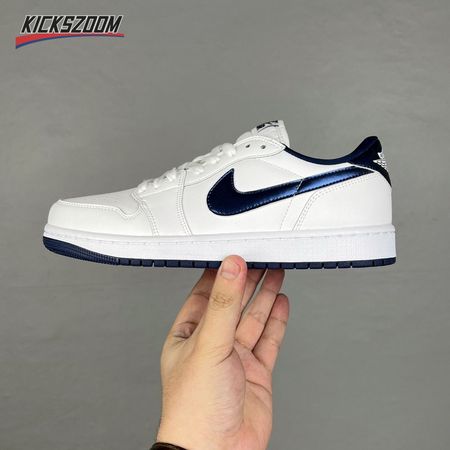 Jordan 1 Retro Low '85 Metallic Blue FB9933-141 Unisex Size